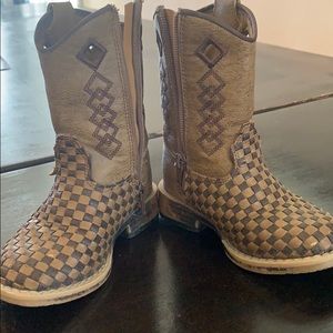 Toddler boys sz 6.5 dbl barrel boots
